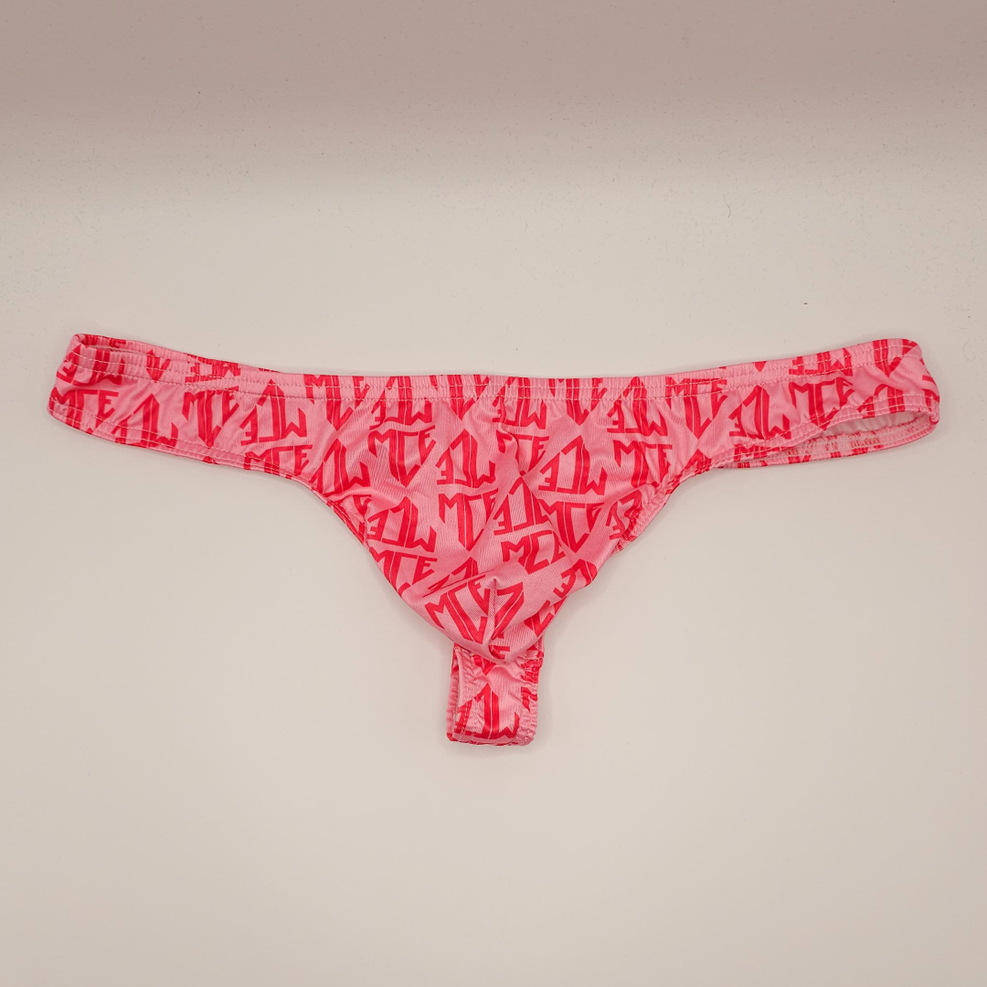 Pink Monogram Mce Logo Thong