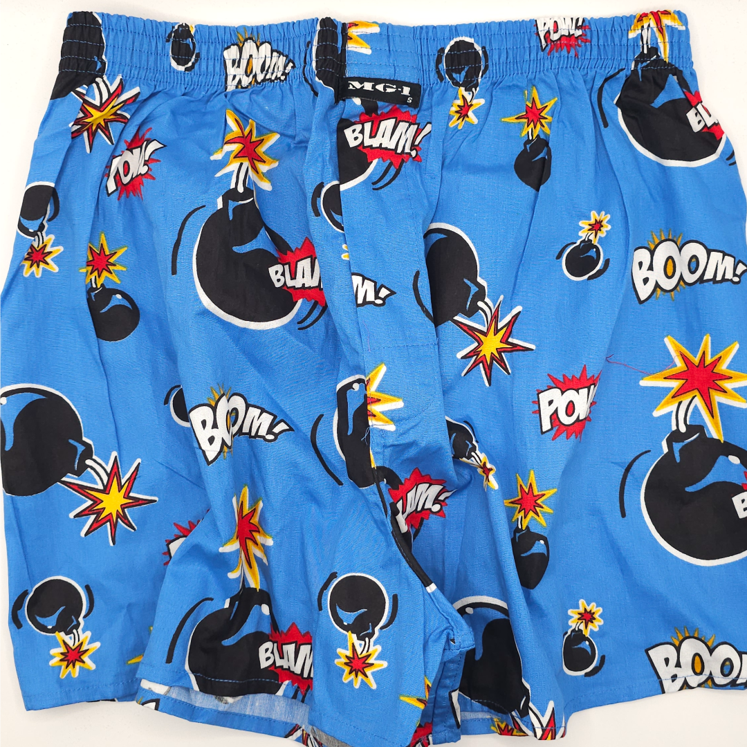 Mg-1 Boxershorts - Mqc (boom, Bomb Print)