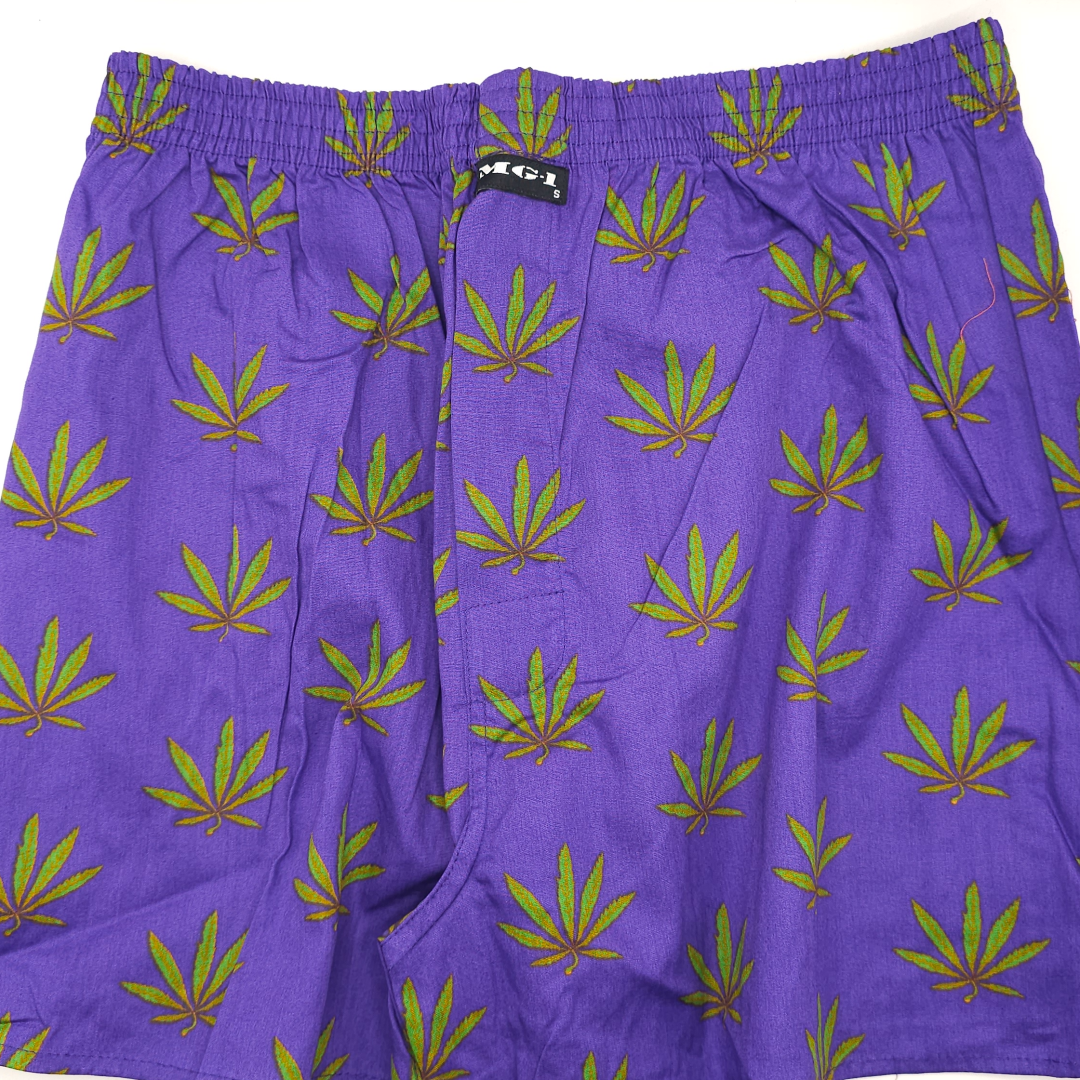 Mg-1 Boxershorts - Mqc (purple, Weed)