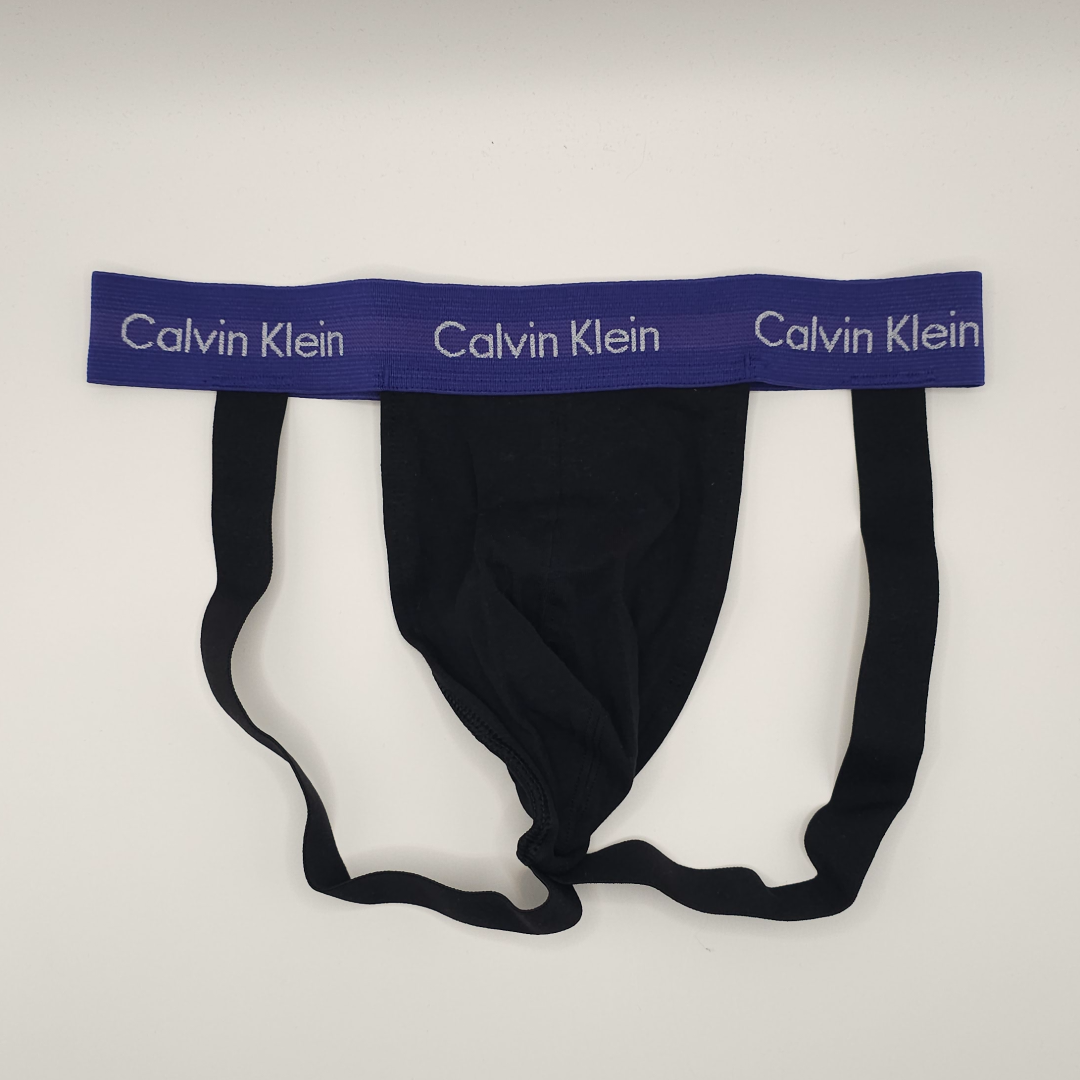 Calvin Klein Jockstrap (navy Blue Waistband)