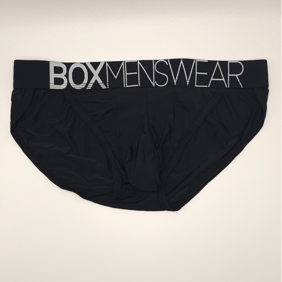Box Menswear Tanga Briefs Defined Crotch (black)