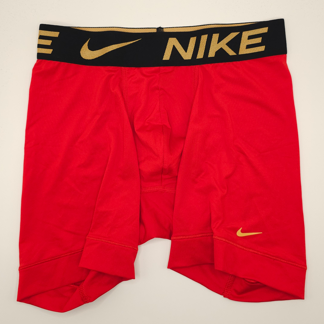 Nike Boxer Briefs (red - Gold Logo Waistband)