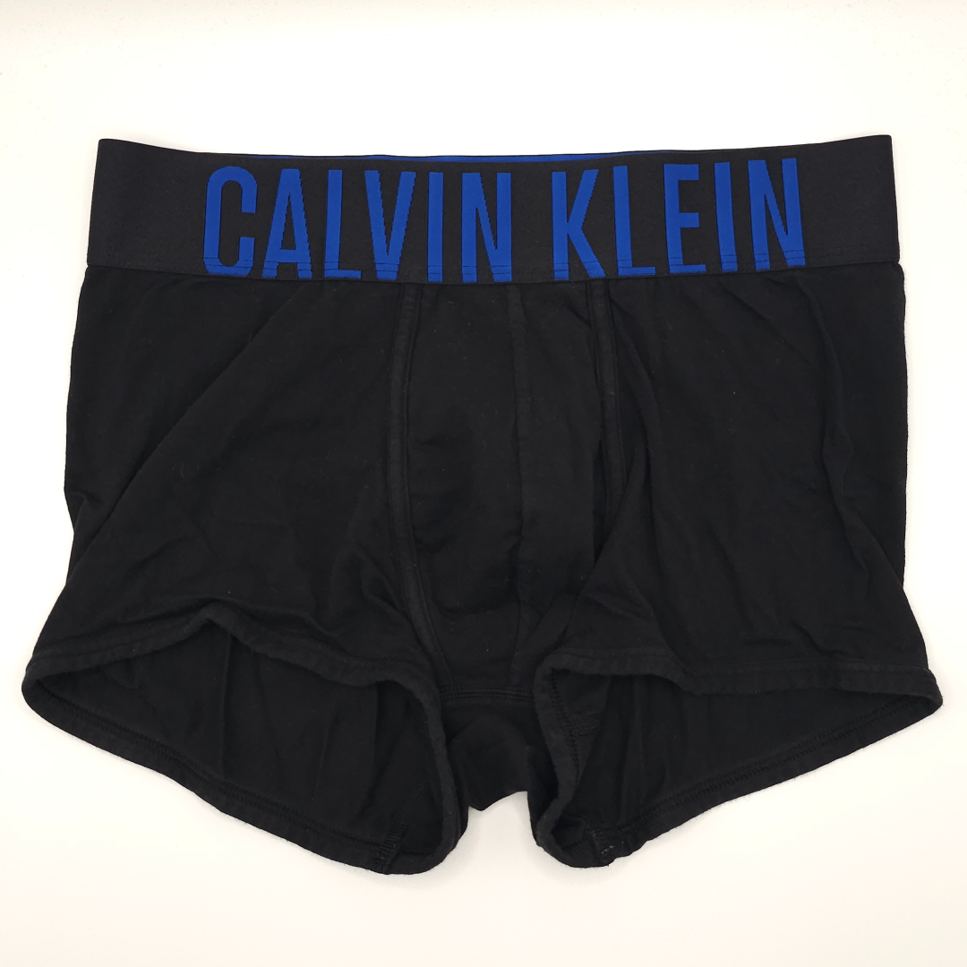 Calvin Klein Black Intense Power Trunks (blue Logo Waistband)