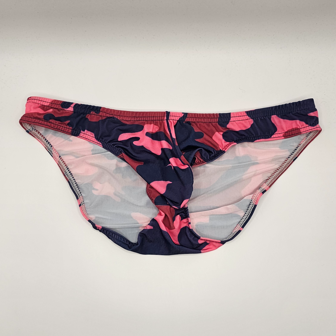 Jj Malibu Slimmer Bulge Briefs - Pink Camo