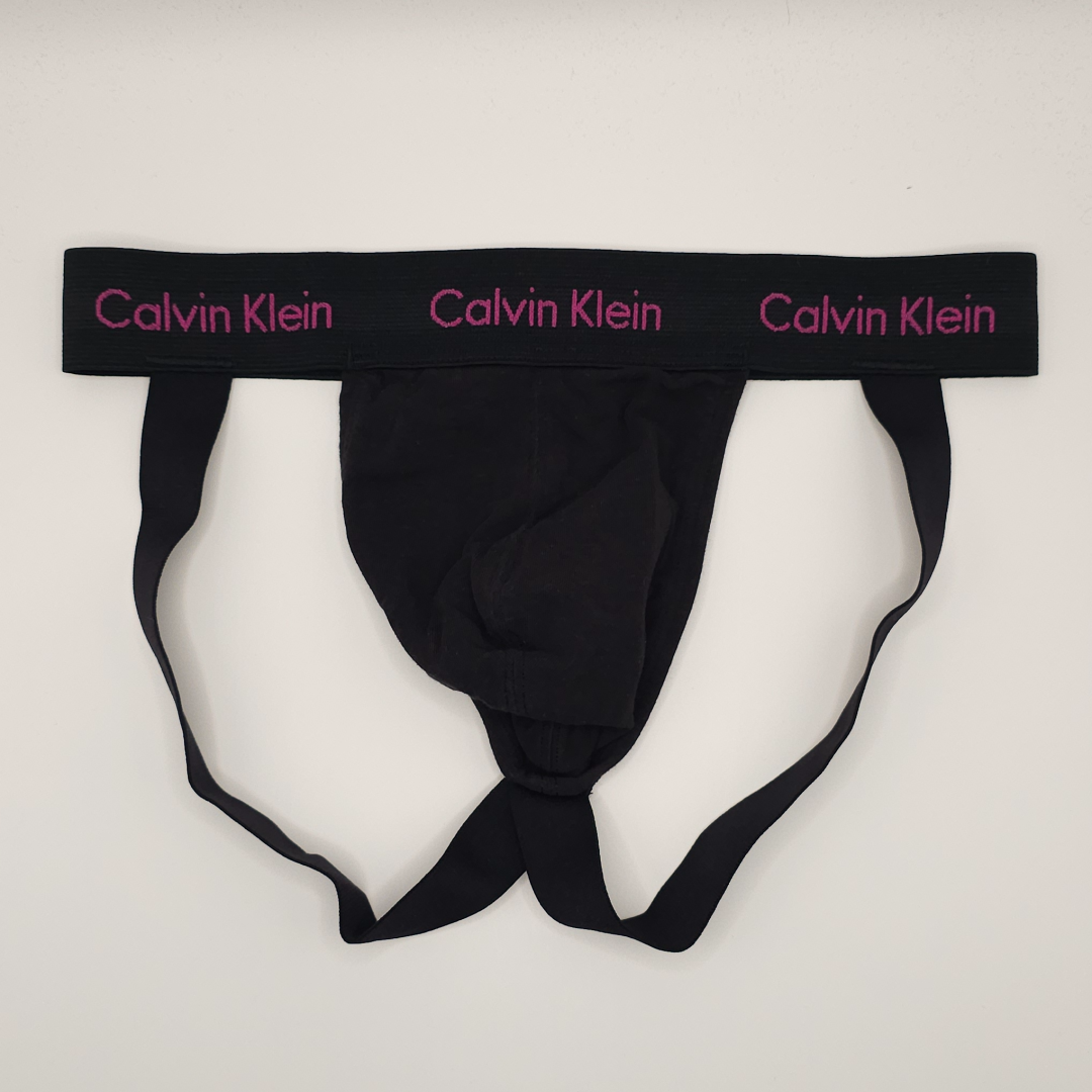 Calvin Klein Jockstrap Black (pink Logo Waistband)