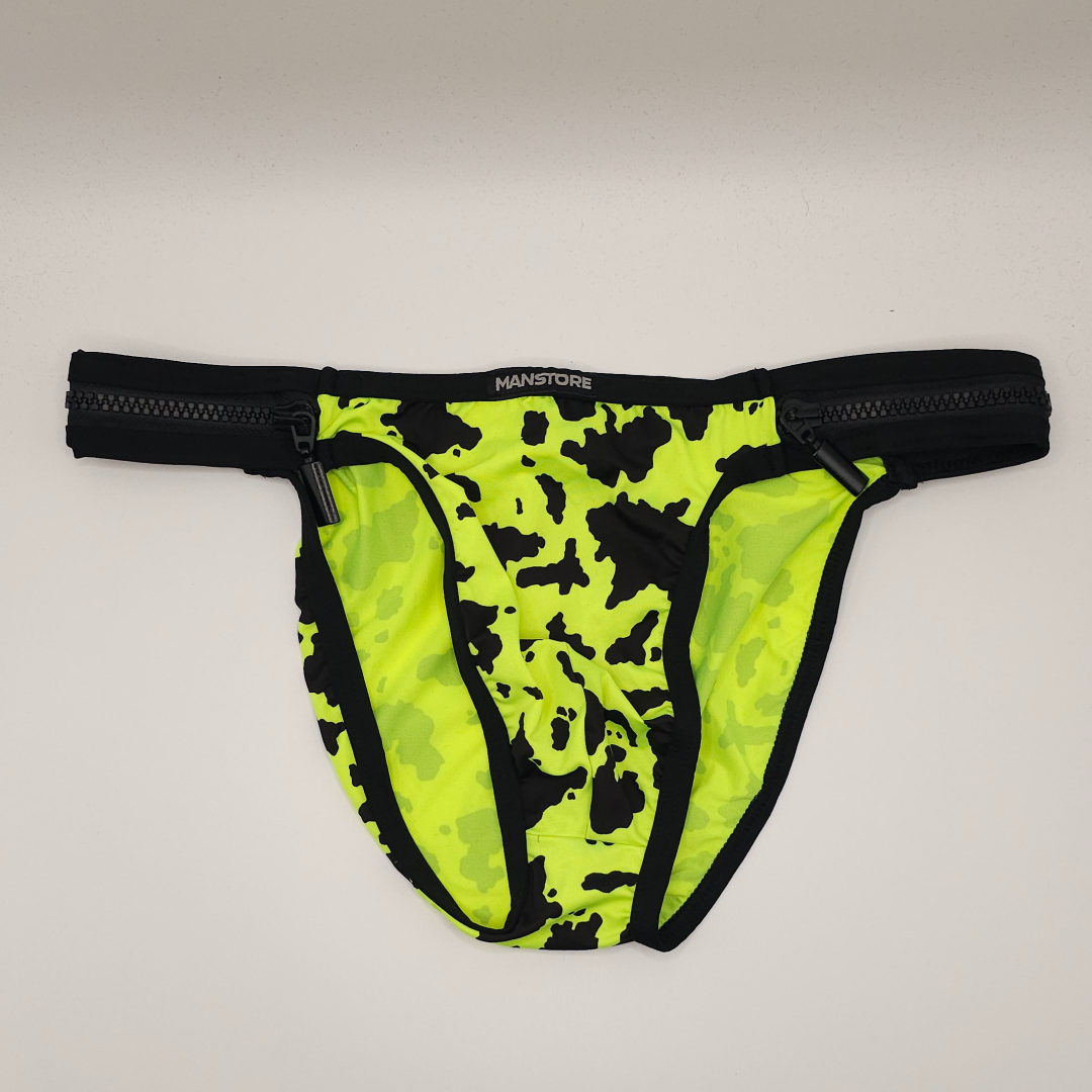 Manstore Beach Zipped Tanga M910 Yellow