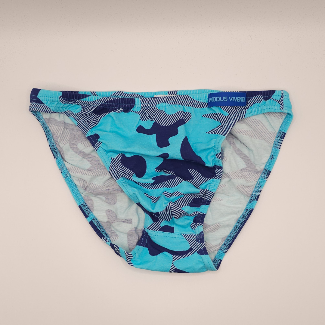 Modus Vivendi Aqua Camo Super Low Cut Briefs