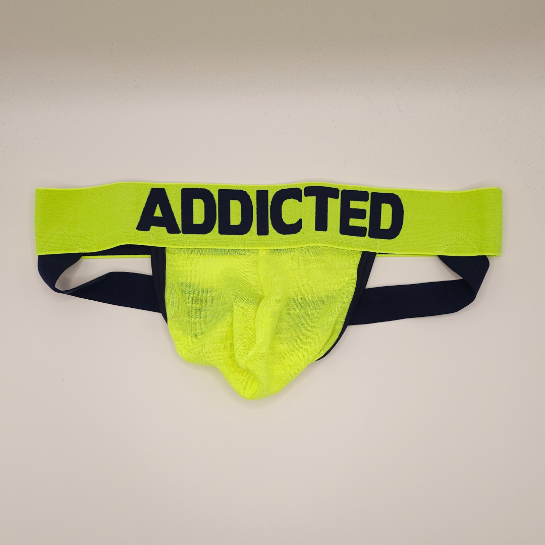 Addicted Neon Yellow Jockstrap (see Through)