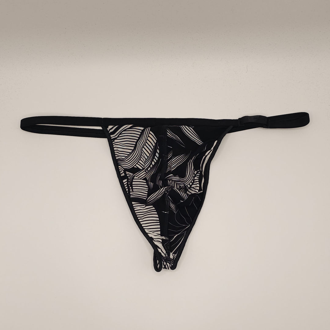 Hom Plume G-string (black - White)