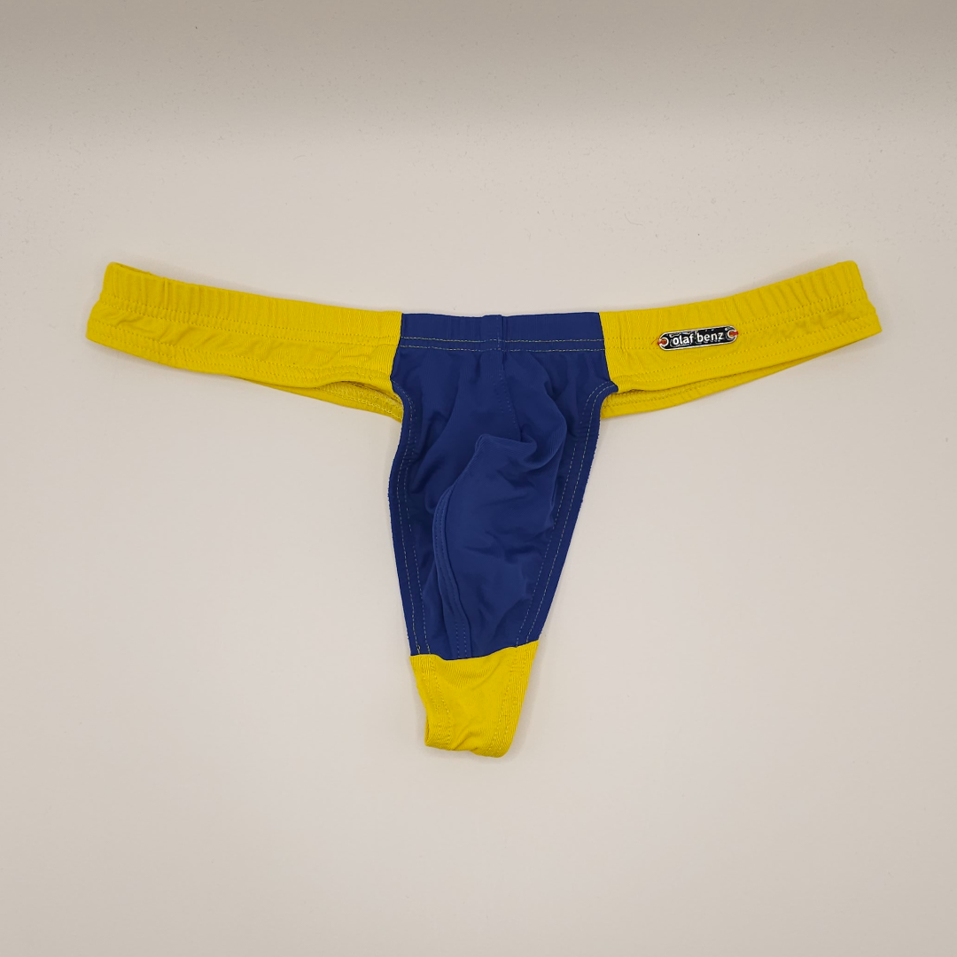 Olaf Benz Blue Yellow Thong