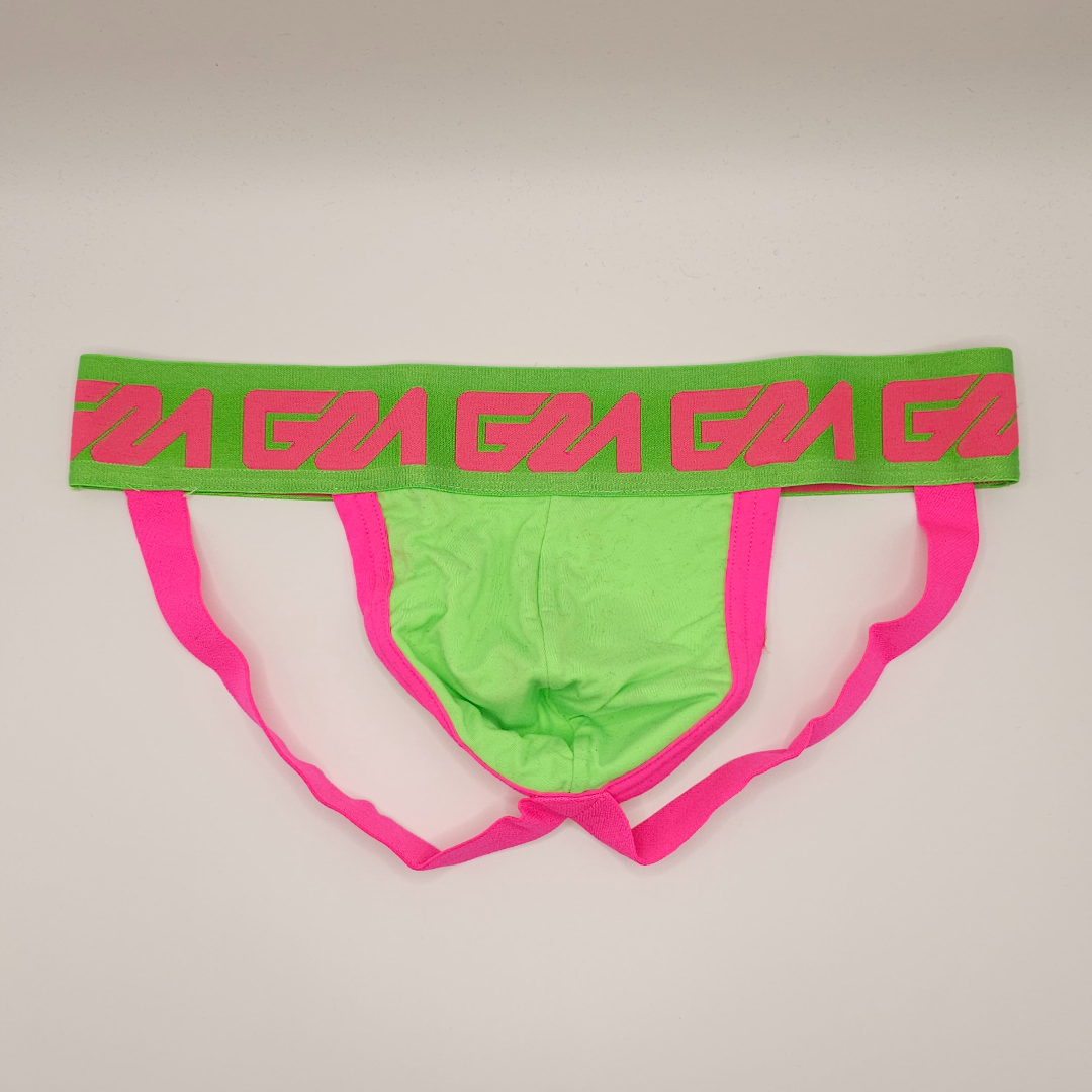 Garcon Model Lincoln Jockstrap Neon Green