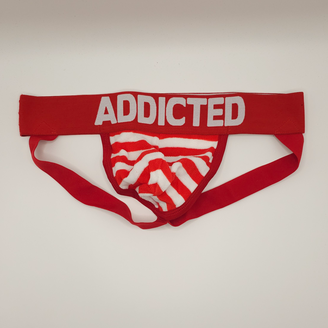 Addicted Sailor Velvet Jock Red