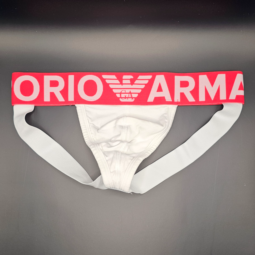 Emporio Armani Jockstrap White (red Waistband)