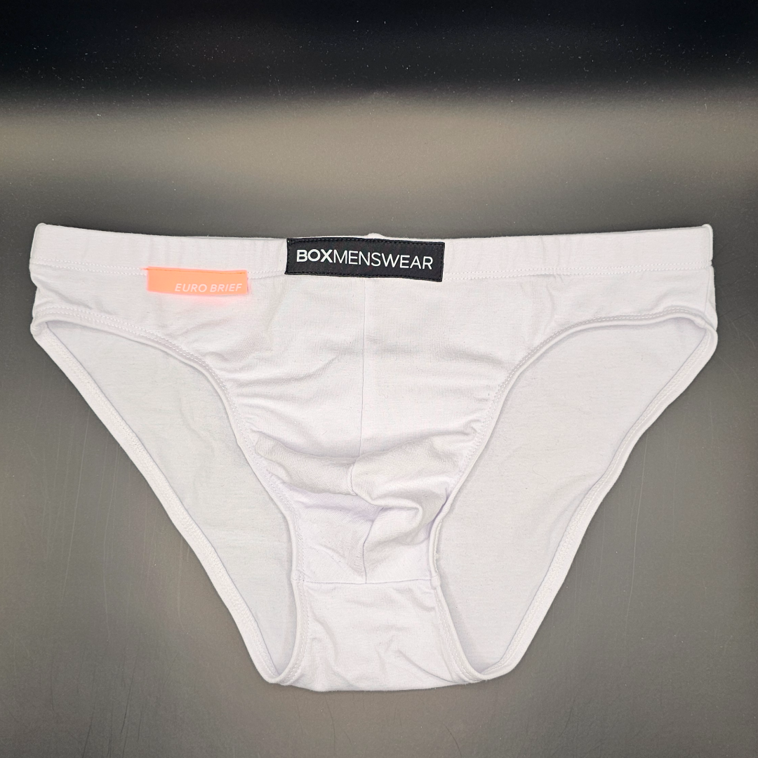 Box Menswear Euro Briefs - Focus White