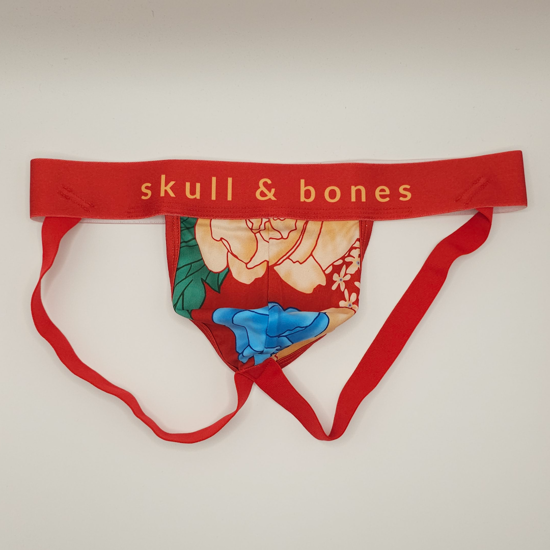 Skull & Bones Jockstrap (red)
