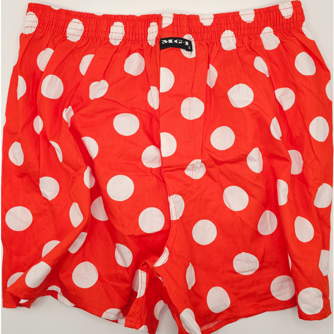 Mg-1 Boxershorts - Mqc (red - White Dots)