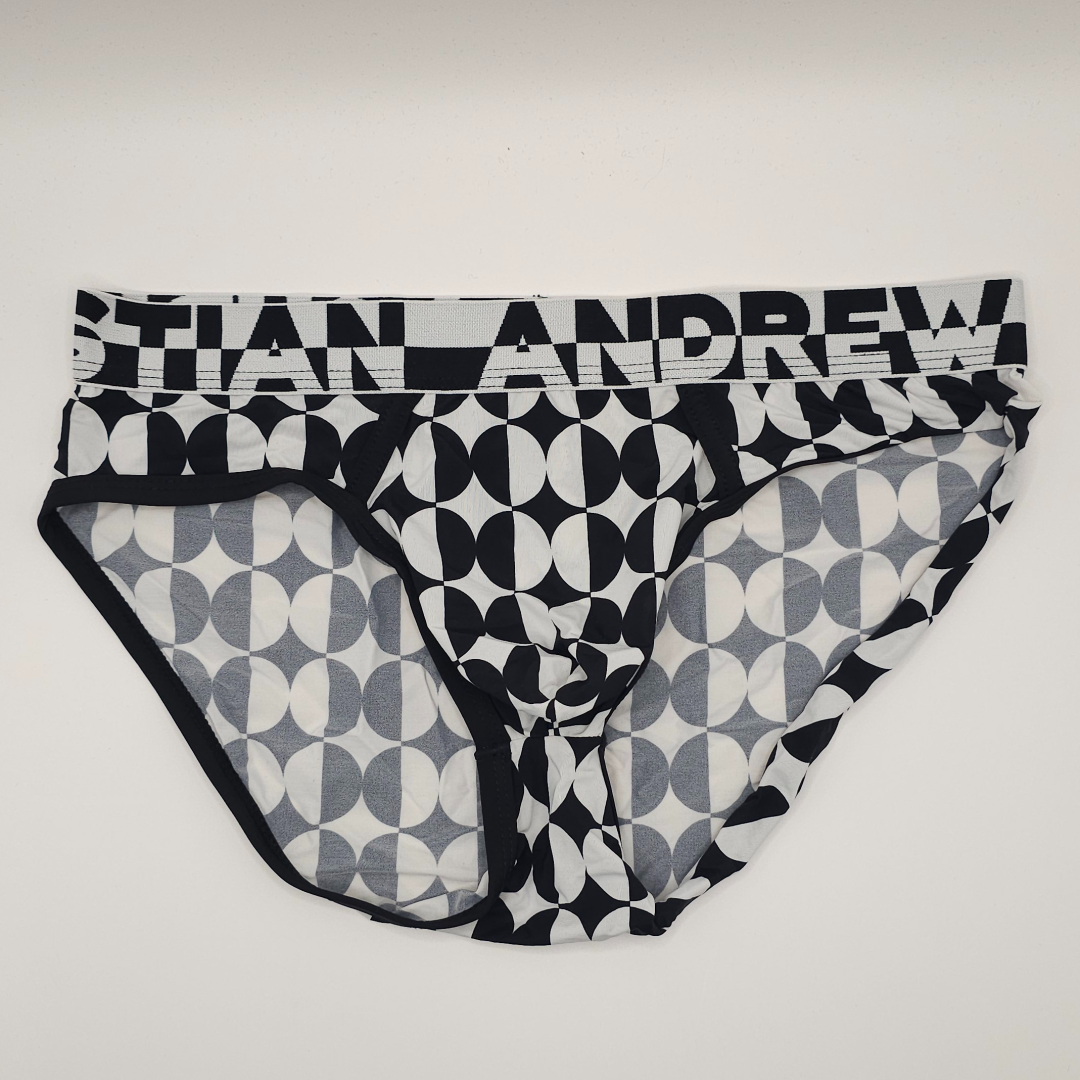 Andrew Christian Black White Briefs