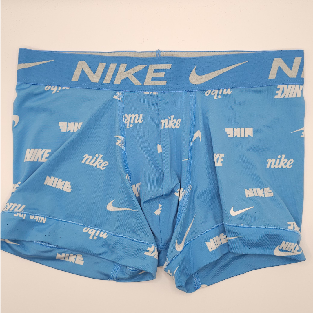 Nike Trunks (light Blue - Logo Pattern)