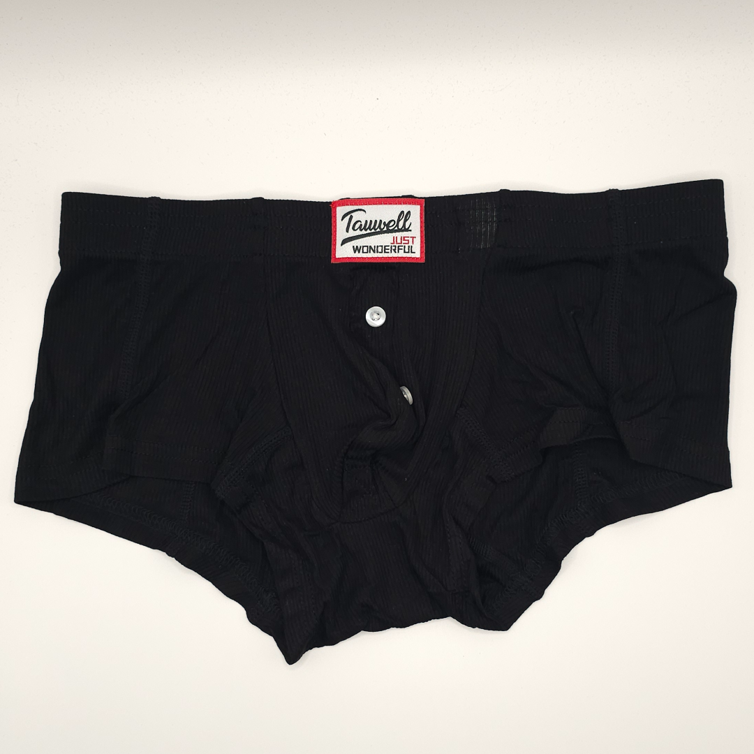 Tauwell Black Trunks (with Buttons)