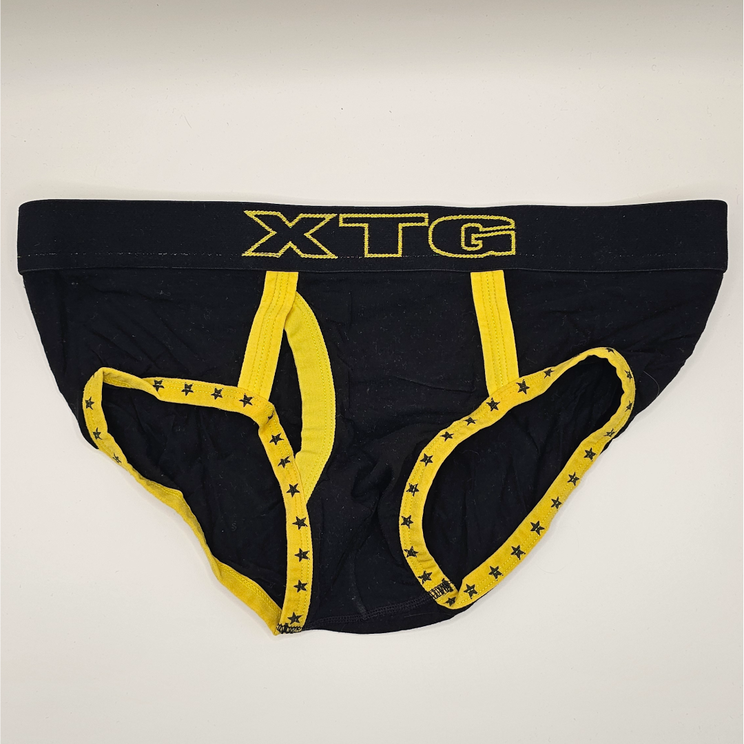 Black Xtg Briefs (yellow Piping)