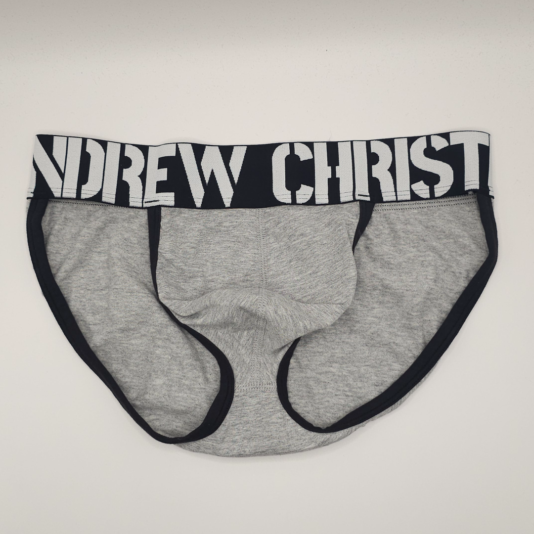 Andrew Christian Grey Tanga Briefs