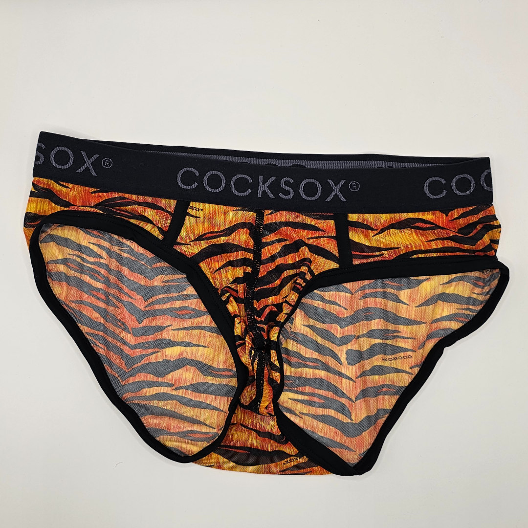 Cocksox Mesh Enhancer Sports Brief Tiger