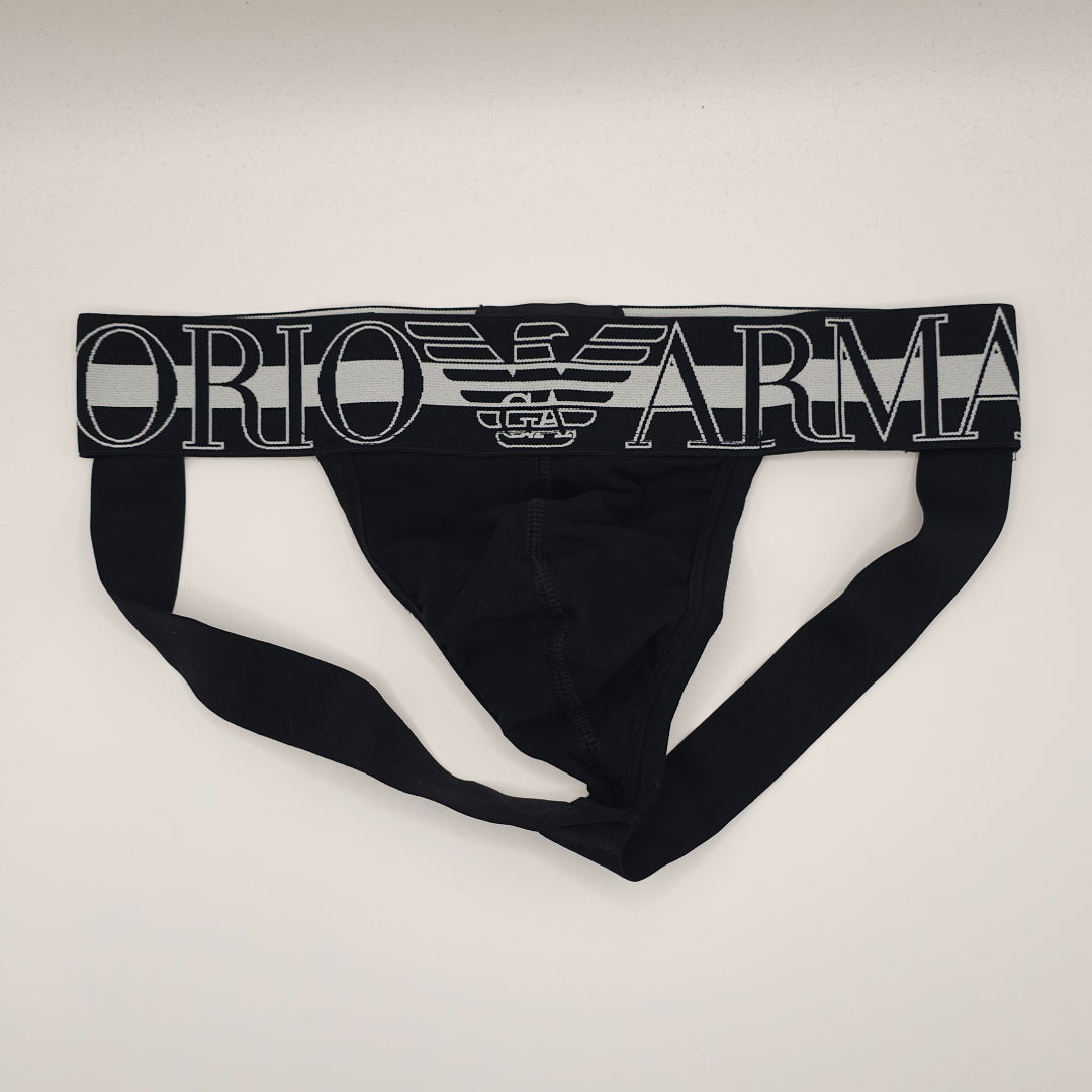 Emporio Armani Megalogo Jockstrap Black