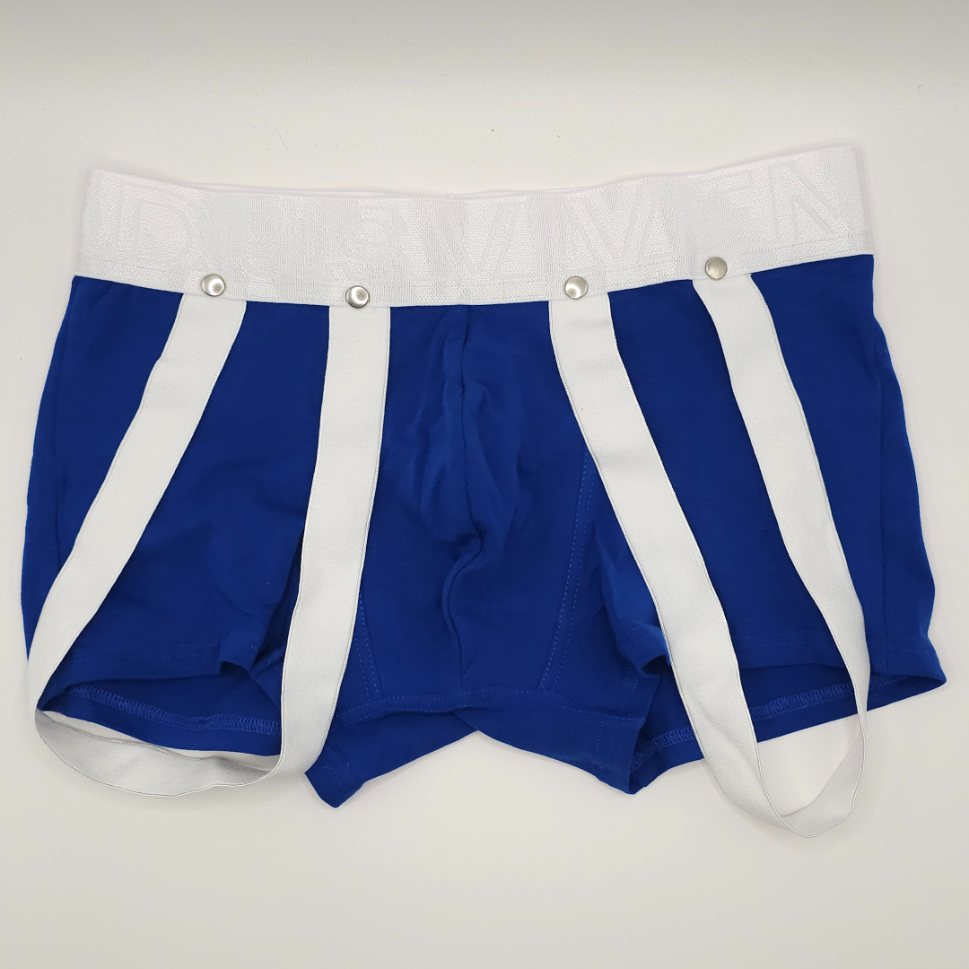 Modus Vivendi Studded Double Boost Boxer Blue