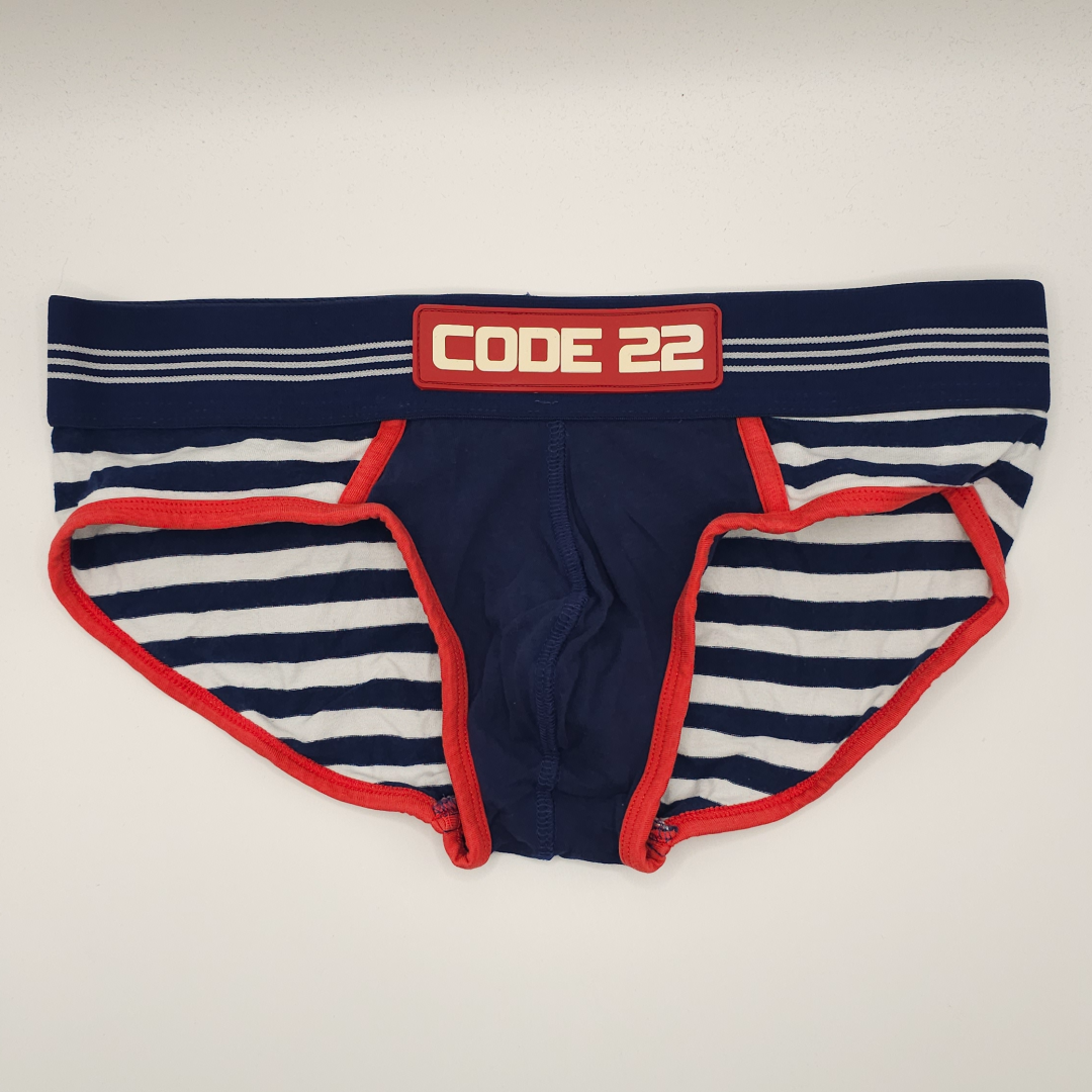 Code 22 Striped Briefs
