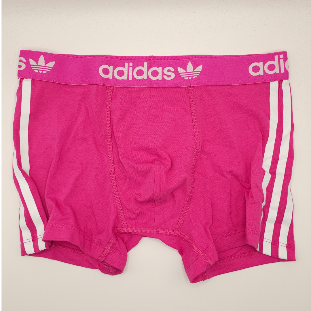 Pink Adidas Trunk (side Stripes)