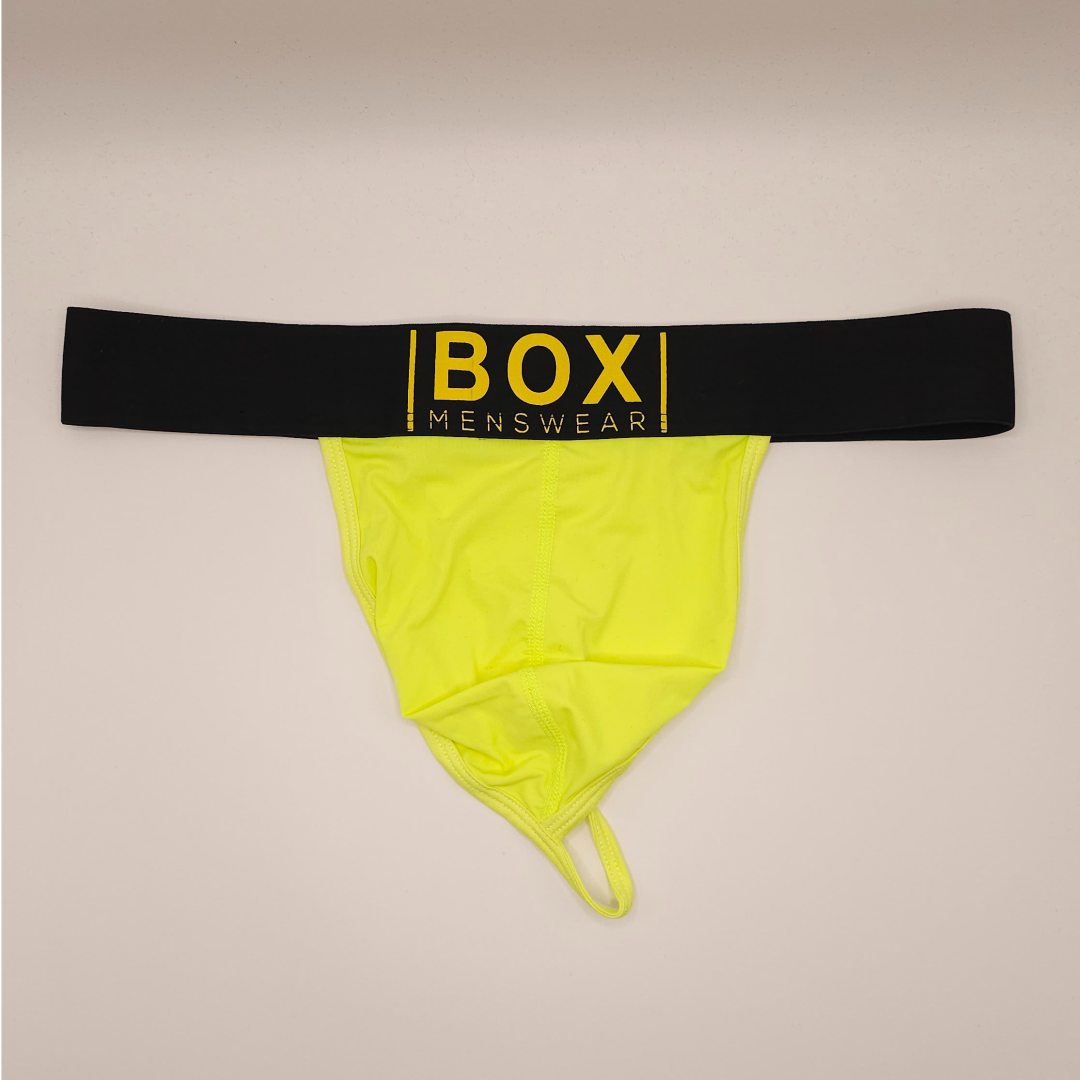 Box Menswear Lux Thong - Neon Flash